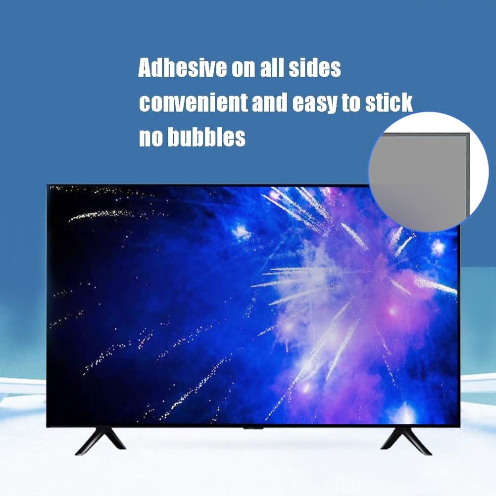 Película Anti-UV, Protector De Pantalla De TV Anti Luz Azul De 55 Pulgadas, Filtro Mate Antirreflejos Antiarañazos Sin Burbujas Huellas Dactilares para Proteger Los Ojos,55 Inches(1221x689mm)