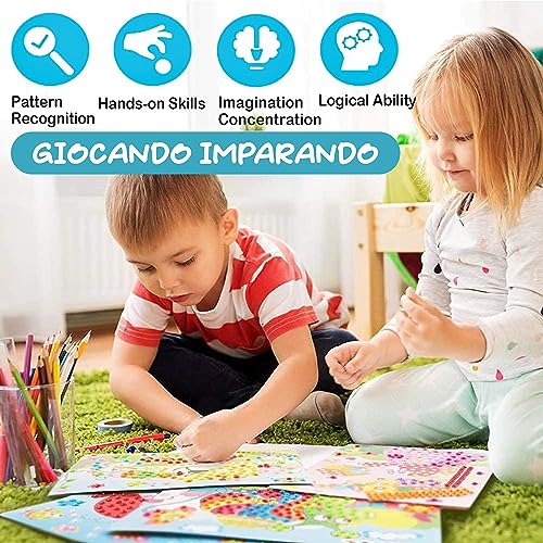 Kit Mosaico Bambini Mosaico Adesivo Bambini Gioco