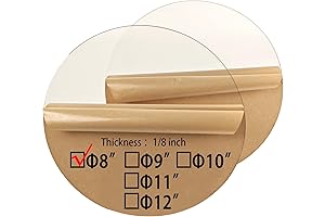 8-Inch Crystal-Clear Round Acrylic Circles: Your Multifaceted Craft Essential