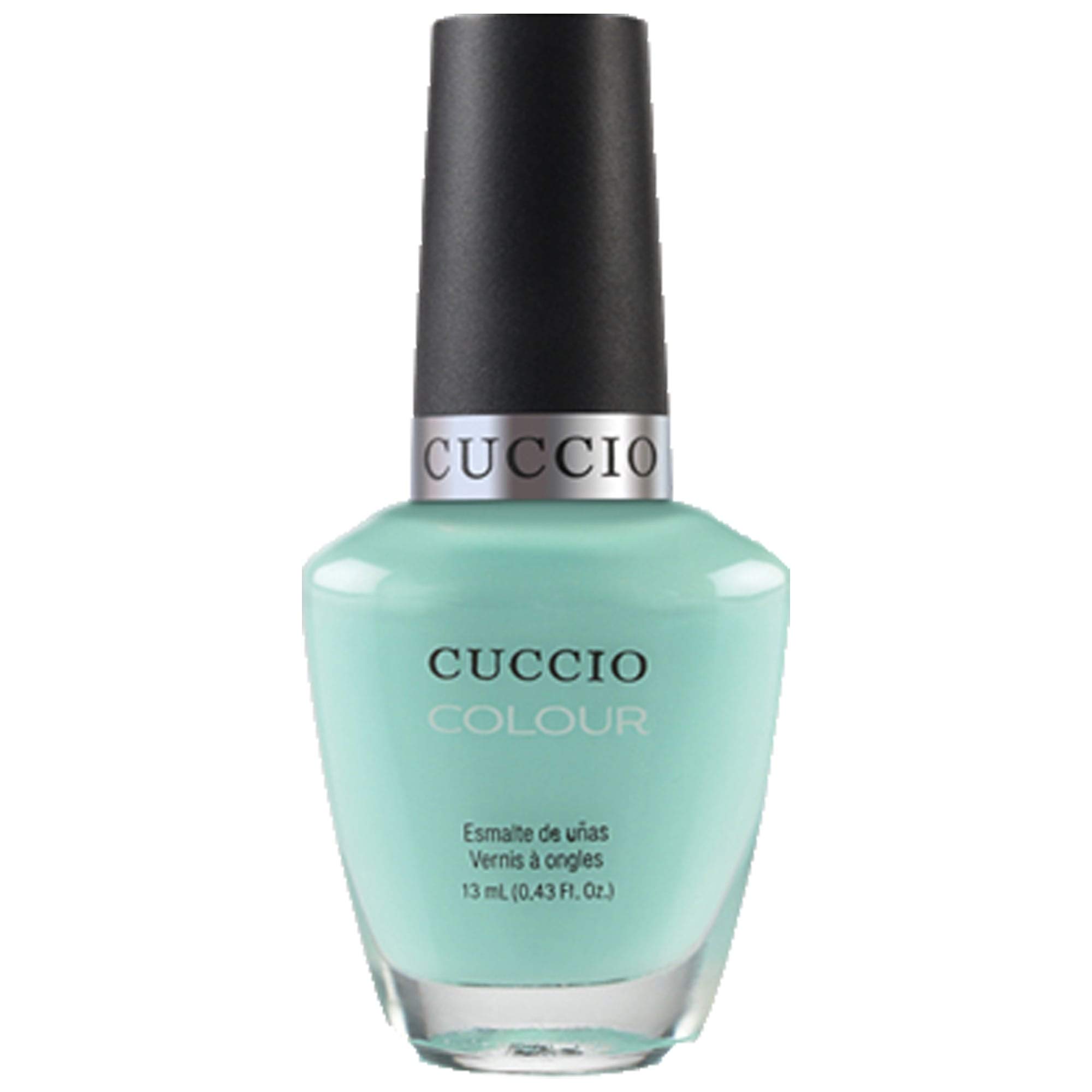 Cuccio Breakfast In NYC | Colour Turrquoise-Light Aqua Blue | 13ml | Long Lasting, Glossy, Vegan | Parben Free | No Yellowing | FREE from harmful Chemicals - Turquoise Blue-image-38