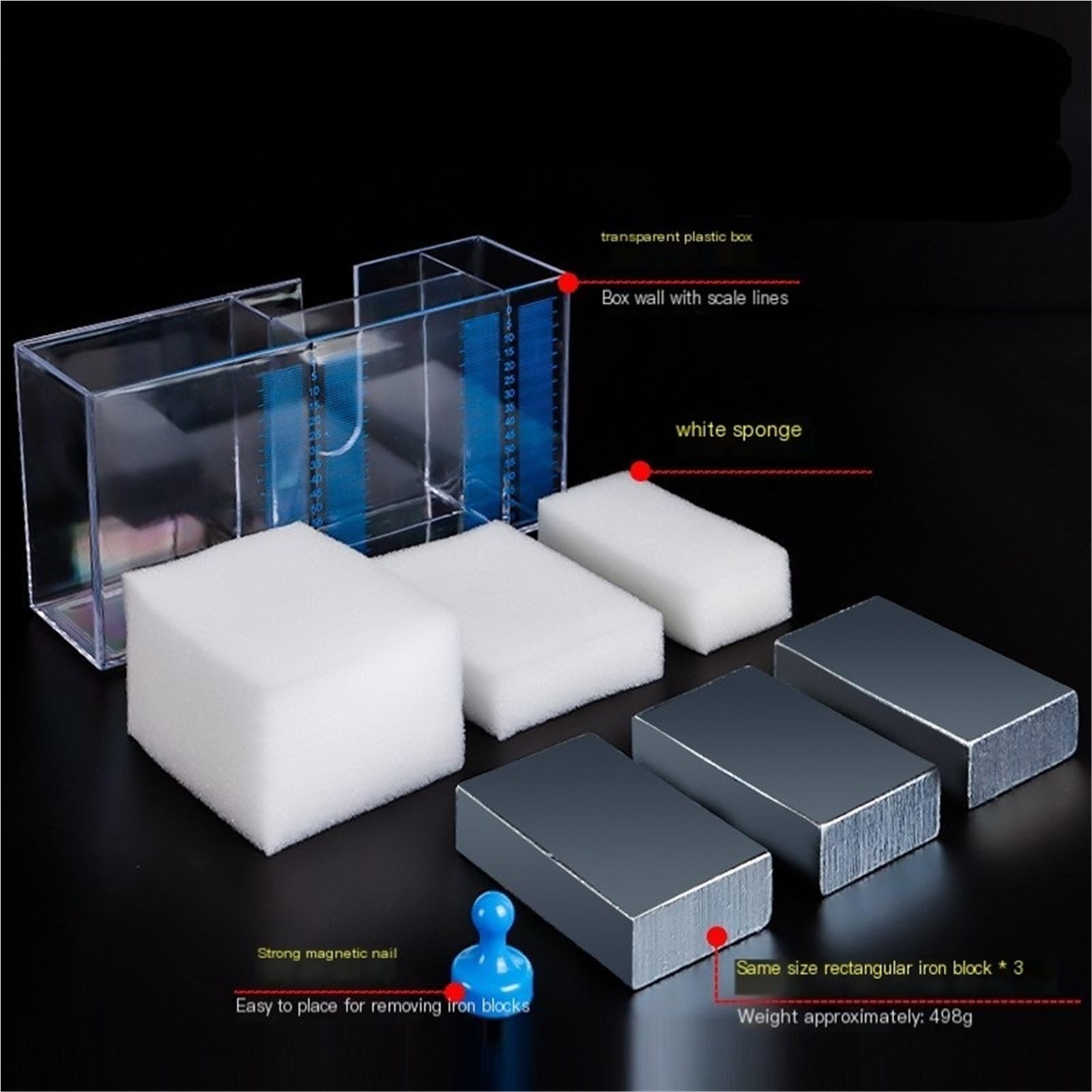 Druckeffekt-Demonstrator, Kraftlager-Bereich, Beziehungsexperiment, Gerät, Mechanik, Physik-Laborgerät, Pädagogische Lehrhilfe For Physikalische Experimente Der Mittel- Und Oberstufe