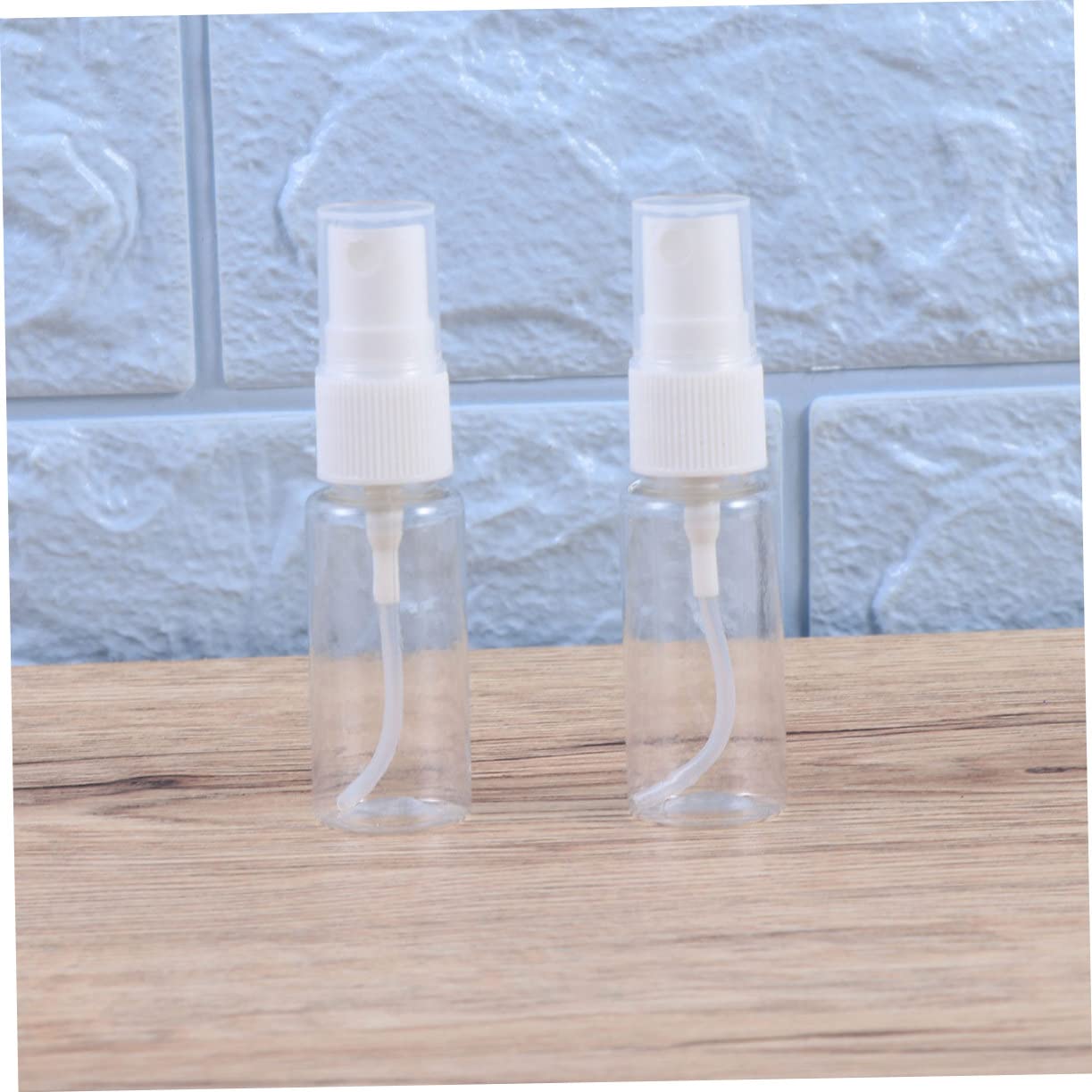 FRCOLOR 20ml Bottiglie Spray Trasparenti Vuote 100 Pezzi, Flaconi Profumo da Viaggio in Plastico Riutilizzabili e Risparmio di Spazio per Cosmetici e Prodotti per L'igiene