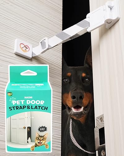 Miniatura 9 de HA SHI Pestillo ajustable para puerta de gato, cerraduras a prueba de niños y mascotas, pestillo ajustable Buddy Pet Stopper, correas de seguridad