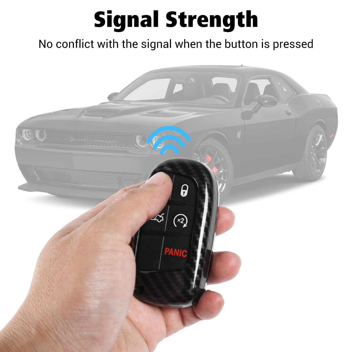 Per Dodge Challenger 2015-2022 in fibra di carbonio