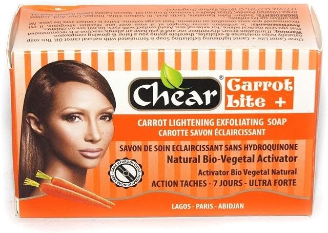 Carrot Lite+ Skin Brightening Exfoliating Soap 150g - with natural bio vegetal activator