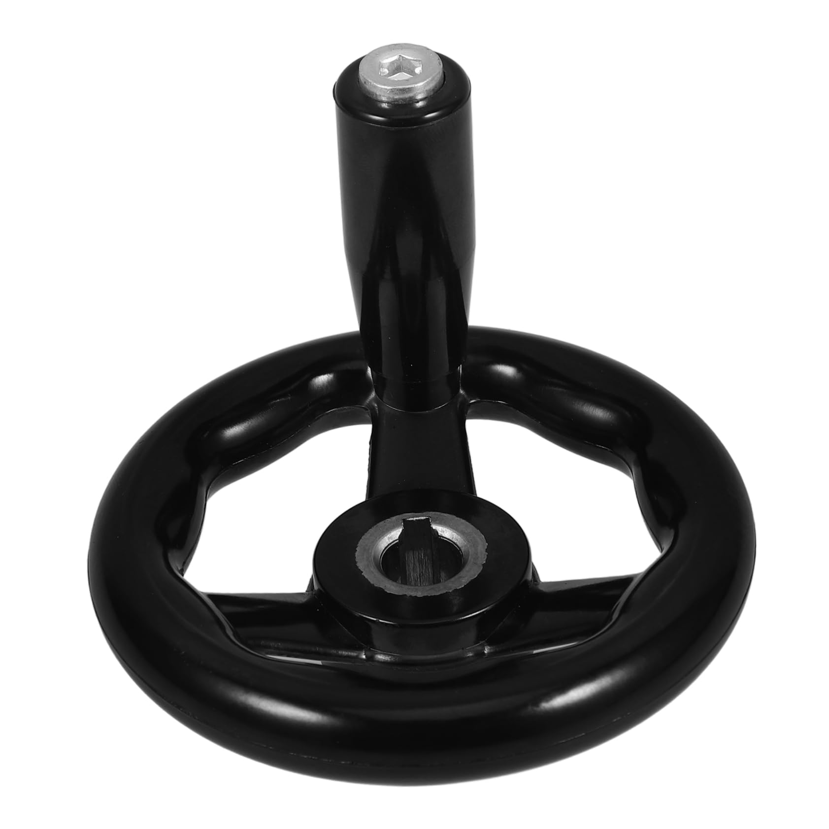 HOMOCONO Revolving Handwheel 3-Spoke Design Bakelite Material Milling Machine Hand Wheel Slide Handwheel Machine Tool