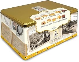 Matilde Vicenzi Verona Cookie Tin - Gourmet Italian Cookies Assortment in Individually Wrapped Trays - Pastries & Bakery Dessert Gifts for Mothers, Fathers Day - Puff Pastry, Assorted Cookies in Italian Design Gift Tin 27oz (765g)