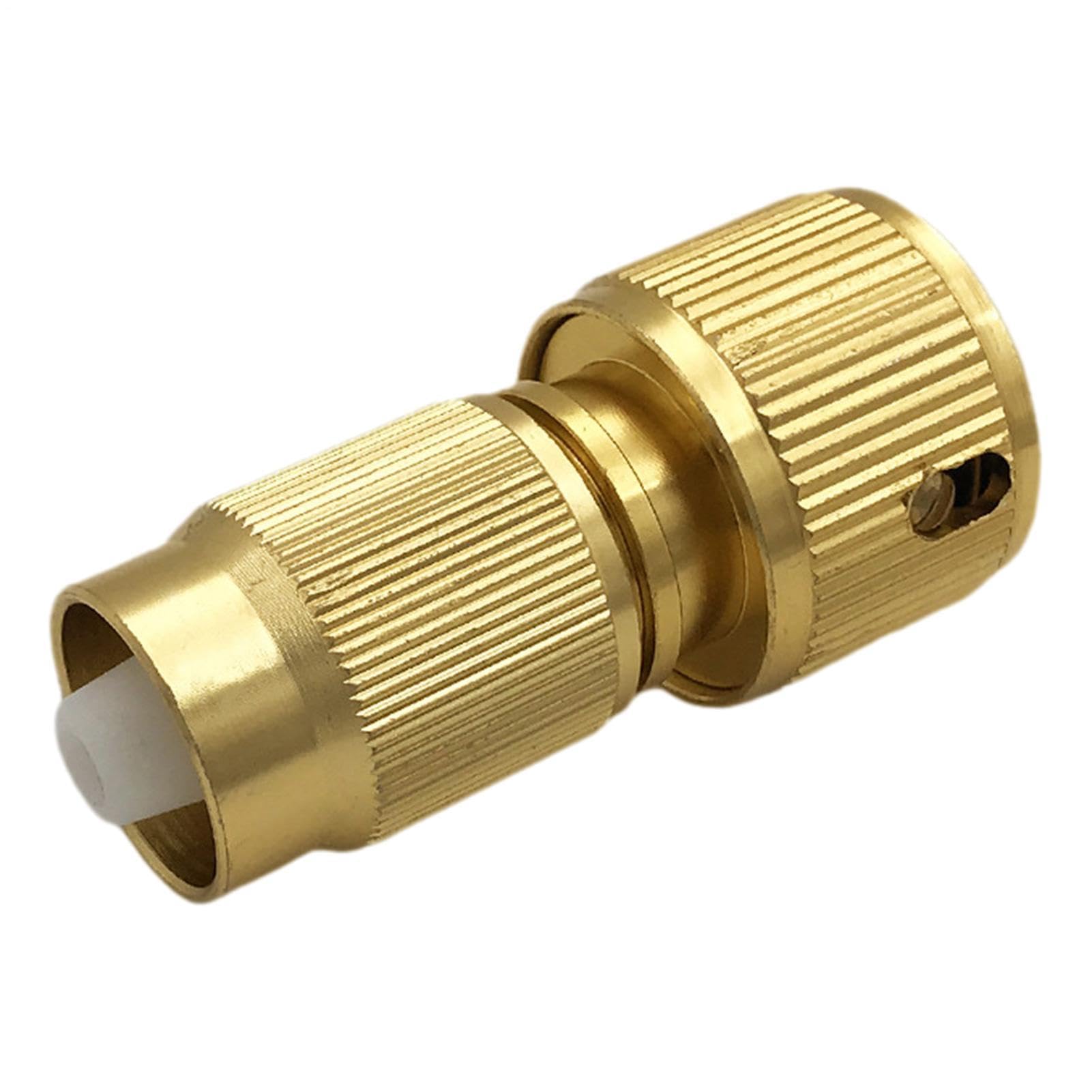 Muiltvoe Expandable Garden Hose Quick Connector, Heavy Duty Fine Thread Hoses Connector, Brass Hose Repair Adaptor, For Hoses Attachments Garden Irrigation Link