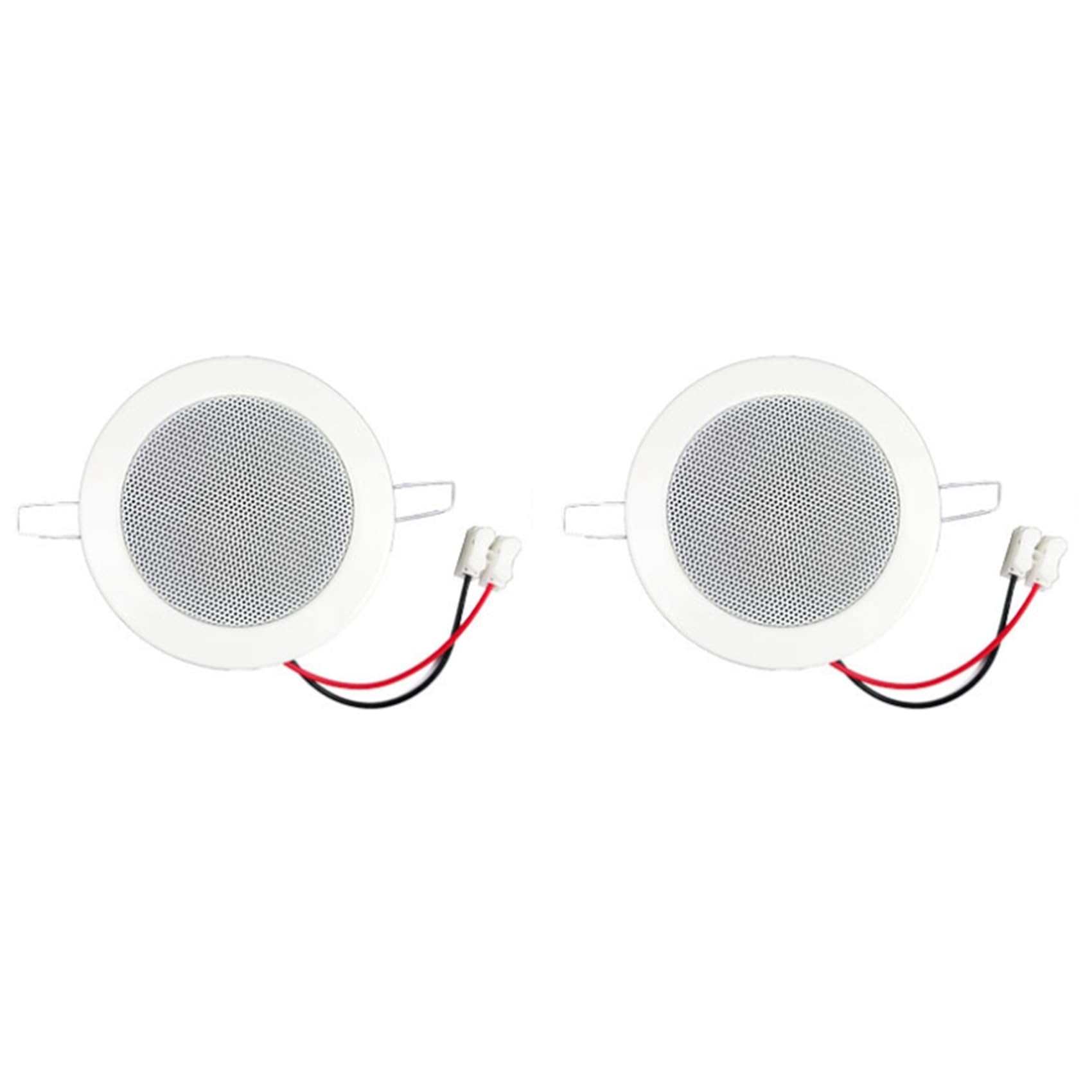 2 altavoces pasivos de techo de 3 pulgadas, 8 ohmios, 6 W, a prueba de humedad, altavoz de techo con calidad de sonido