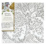 Art Alternatives Johanna Basford Enchanted Forest Coloring Canvas-Owl in Tree