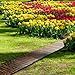 RELIANCER 8' Wooden Garden Pathway,Outdoor Roll Out Cedar Straight Walkway,Patio Path Decorative Garden Boardwalk Walkways,Weather-Resistant Roll Up Beach Wood Road Floor,Wedding Party Pathways
