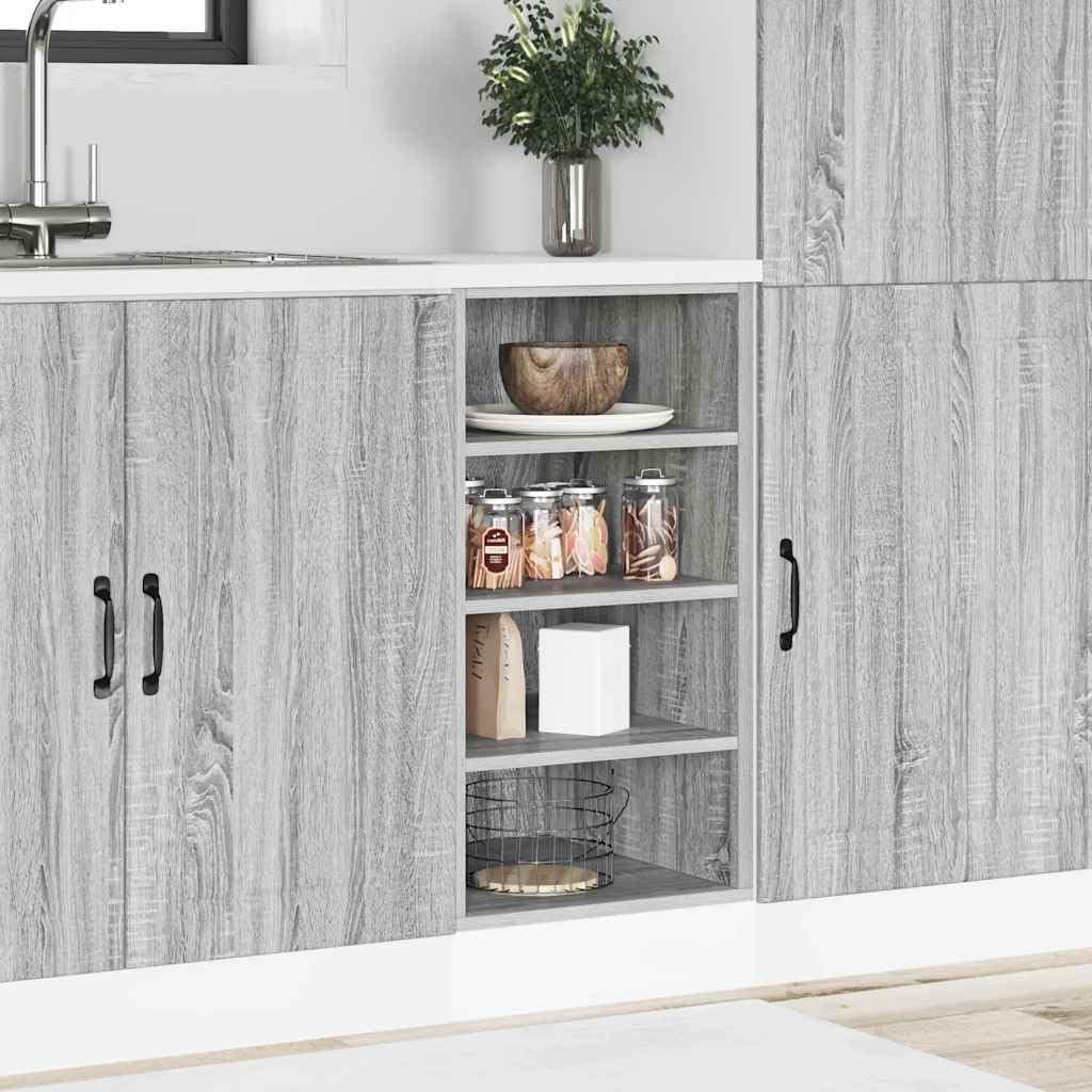 Générique Meuble Bas Riga Gris Sonoma 40 x 44,5 x 81,5 cm Bois d'ingénierie,Meubles de Cuisine,854207