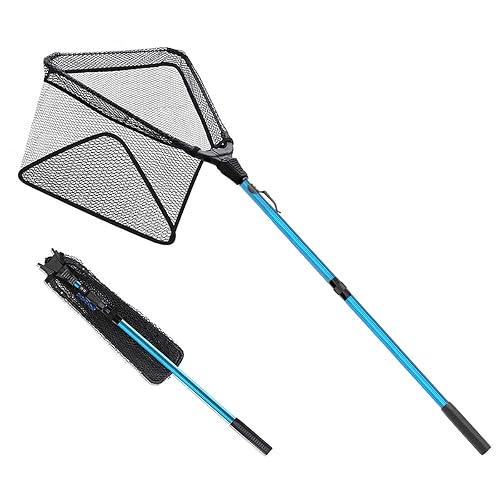 SANLIKE Aluminum Collapsible Telescopic Fishing Net for Ice Salt/Freshwater |