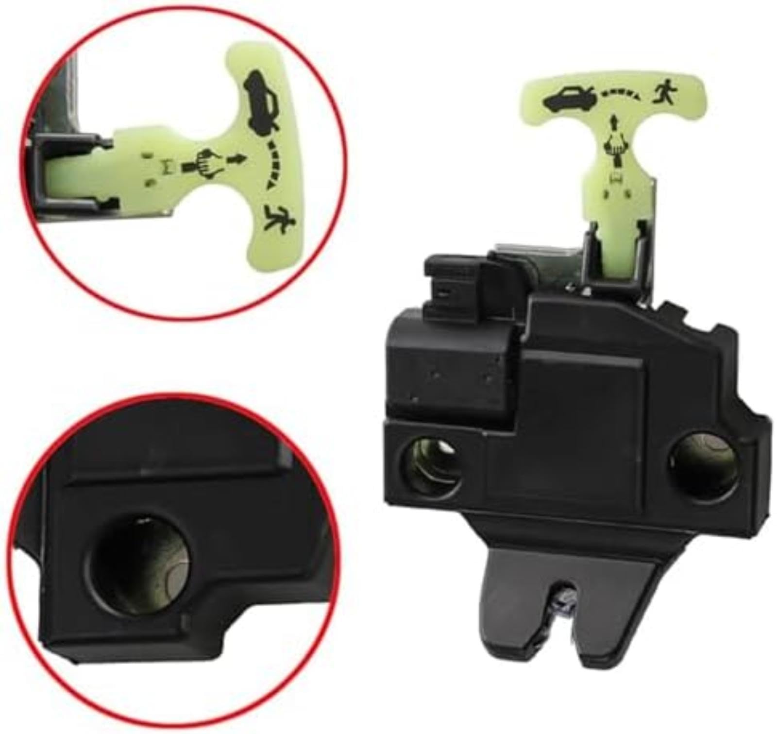 Zamek bagażnika, dla TOYOTA, dla Yaris 2007-2014 64610-52110 siłownik zatrzasku bagażnika tylnej klapy samochodu Mechanizm blokady tylnego bagażnika Mechanizm blokady tylnego bagażnika