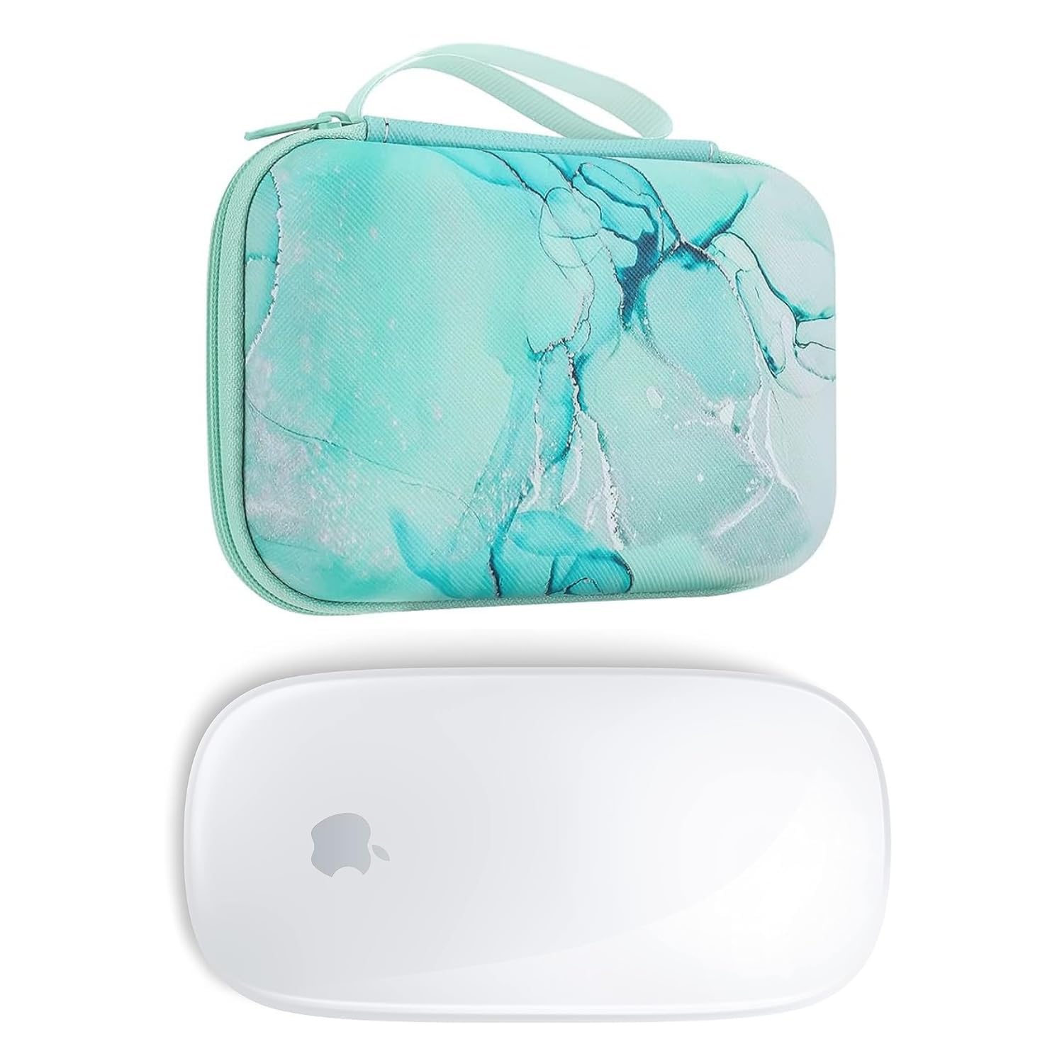 VNJ ACCESSORIES Premium Protective Case Fit for Apple Magic Mouse 1 and Magic Mouse 2, (Green Marble)-image-12