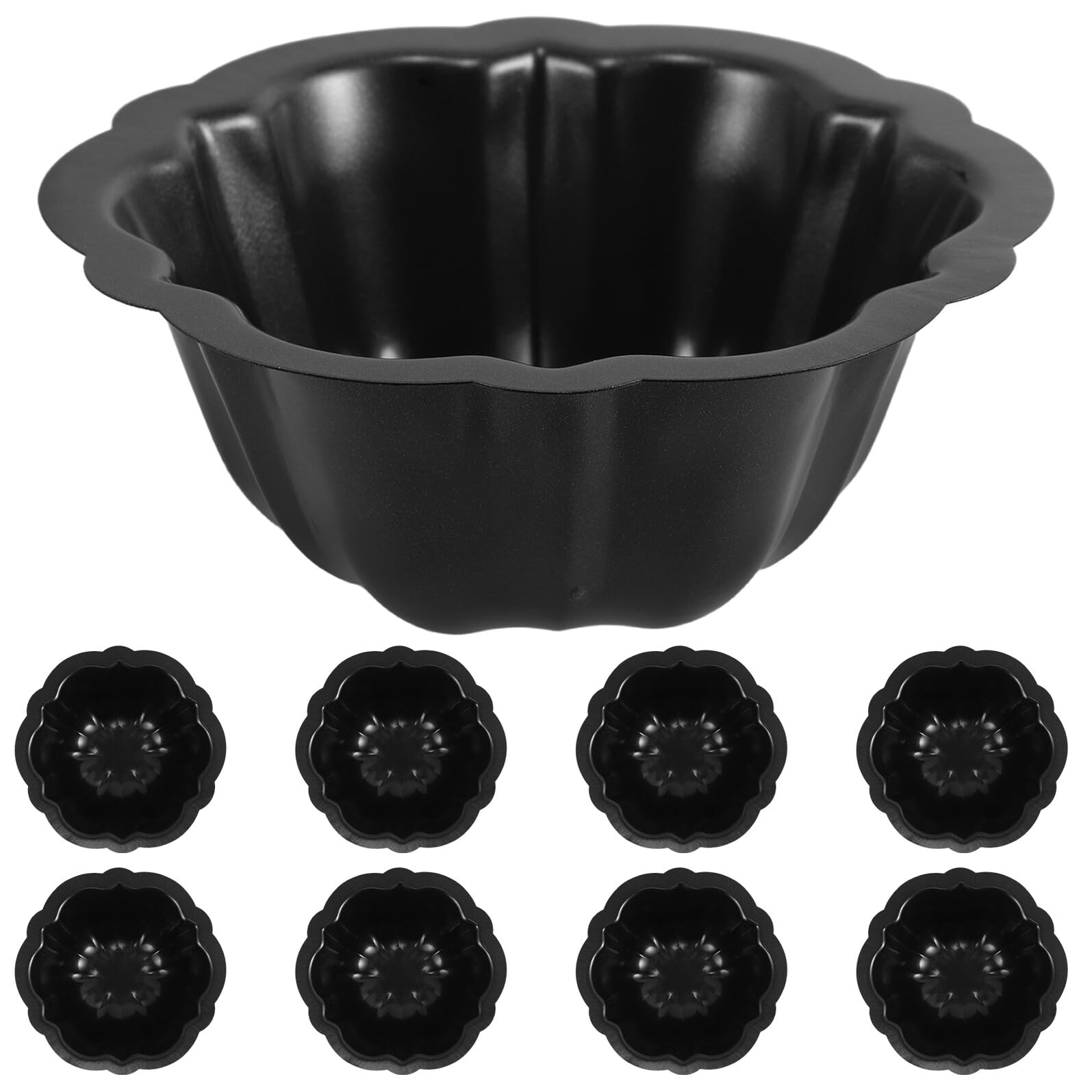 Molde para Pastel de Fiesta 10piezas Acero al Carbono Negro
