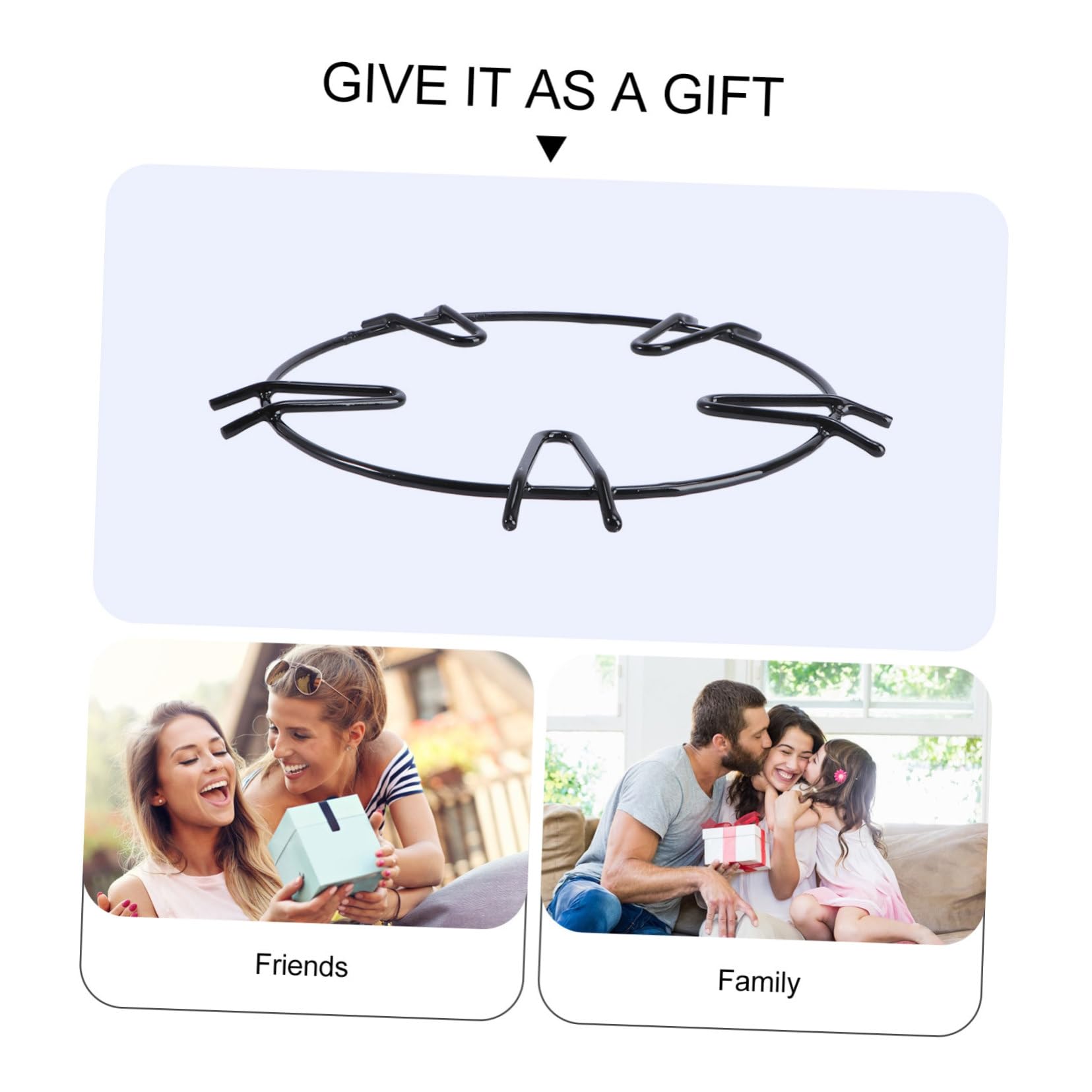 CIYODO 2Pcs Gas Stove Rack for Non Slip Support of Smaller Cookware Pan Holder Stand Stable Bracket for Woks Milk Pans Enamel Pots