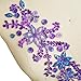 Pure Handmade 10x42cm Bright Crystal Patches Sew-on Rhinestones Applique Aesigns with Stones Sequins Beads DIY for Wedding Dress Decor Accessory Belt Waist Decoration (Purple)