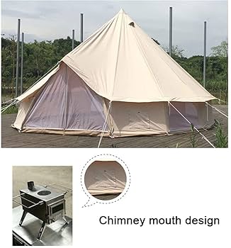 Amazon | 大型キャンプ パオ テント ティーピー テント ストーブ