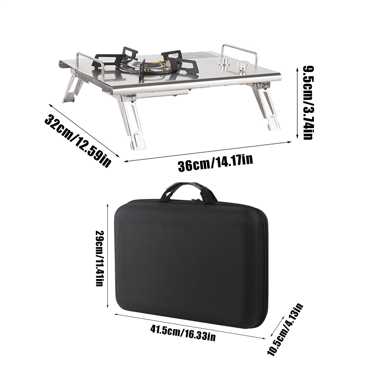 Piec Turystyczny Składany Piecyk Kempingowy Palnik | Sprzęt do Gotowania na Zewnątrz na Wędrówki Grillowanie