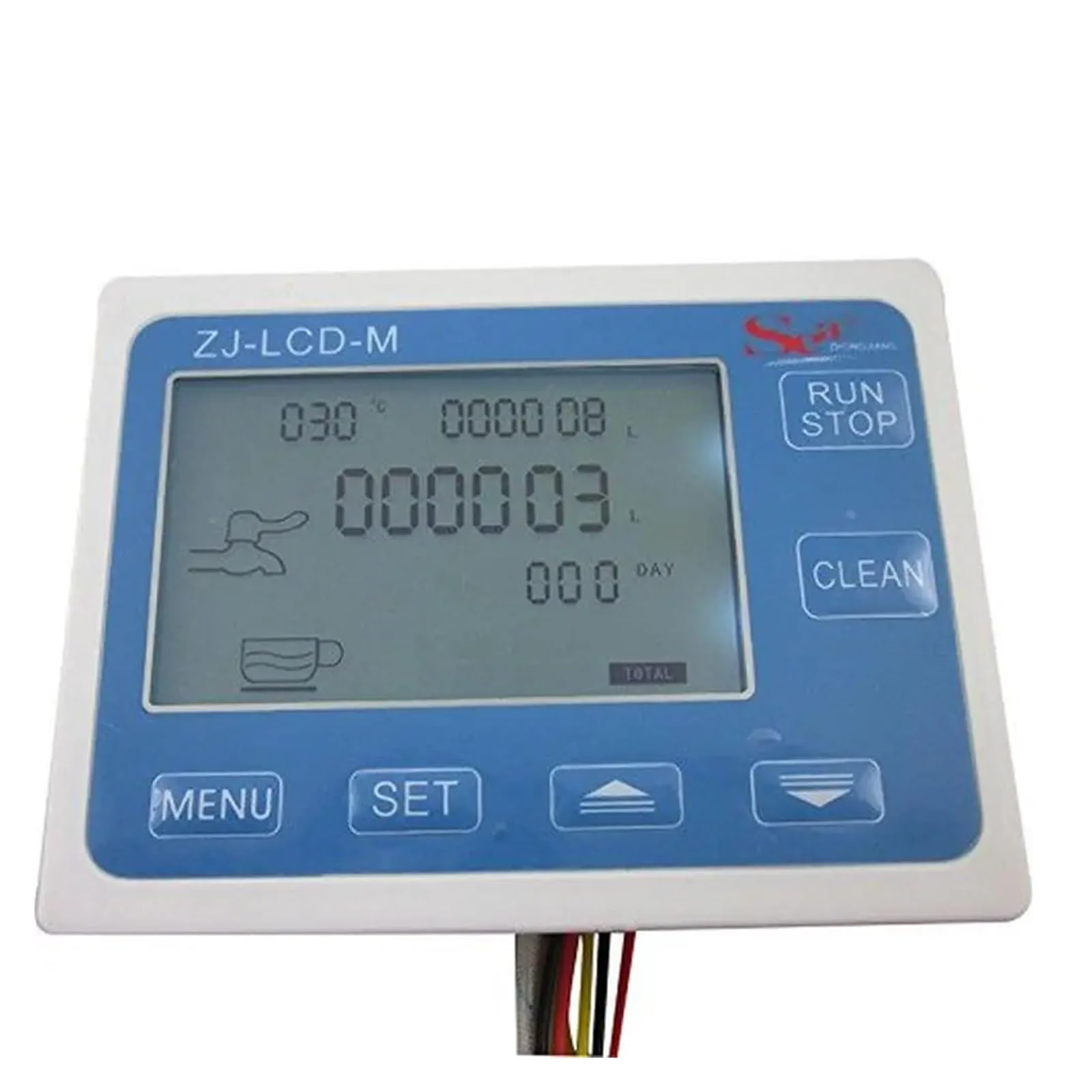 Medidor De Sensor De Flujo De Agua Pantalla LCD 1-30L/min Control Cuantitativo En Tiempo Real Total K Precisión Constante Modo De Operación Apagado 1A 24V para el jardín
