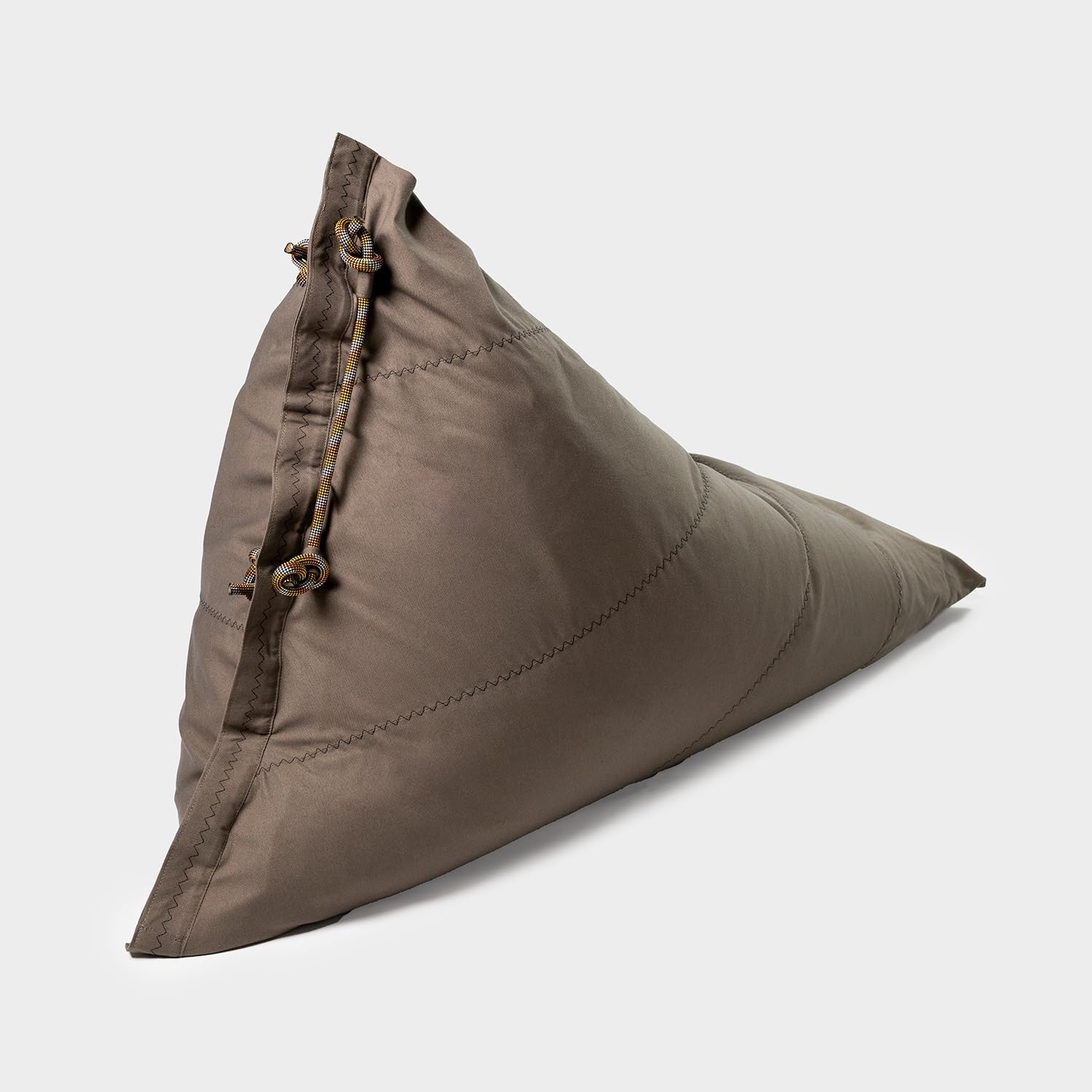 Randa Sitzsack Outdoor und Indoor - XL 100 x 100 x 160 cm - Taupe - für Garten, Terrasse, Balkon und Wohnzimmer