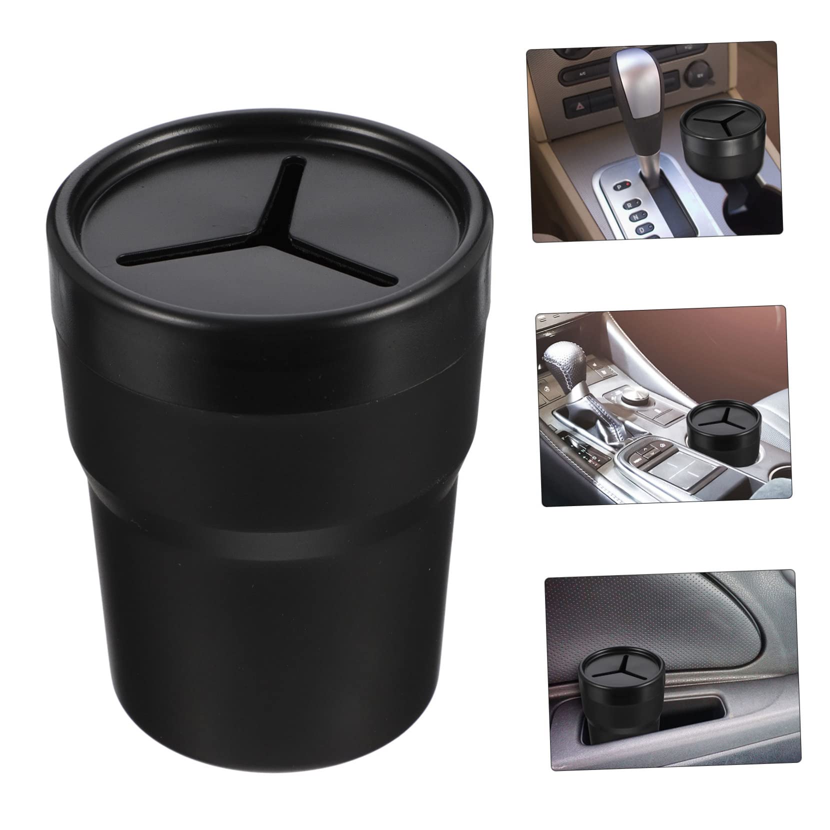 Amosfun 2 Ensembles Poubelle De Voiture Compacte Avec Couvercle Conteneur À Déchets Forme De Tasse Pour Voiture Et Maison Pour Intérieur Propre Et Ordonné 2 Pièces * 2