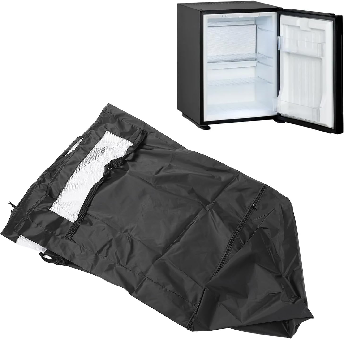 ASHATA Chest Freezer Cover, Deep Freezer Covers for Outside 5.0 Cubic Feet, Oxford Protective Outdoor Indoor Refrigerator Dust with, 28.0x23.0x34.0in