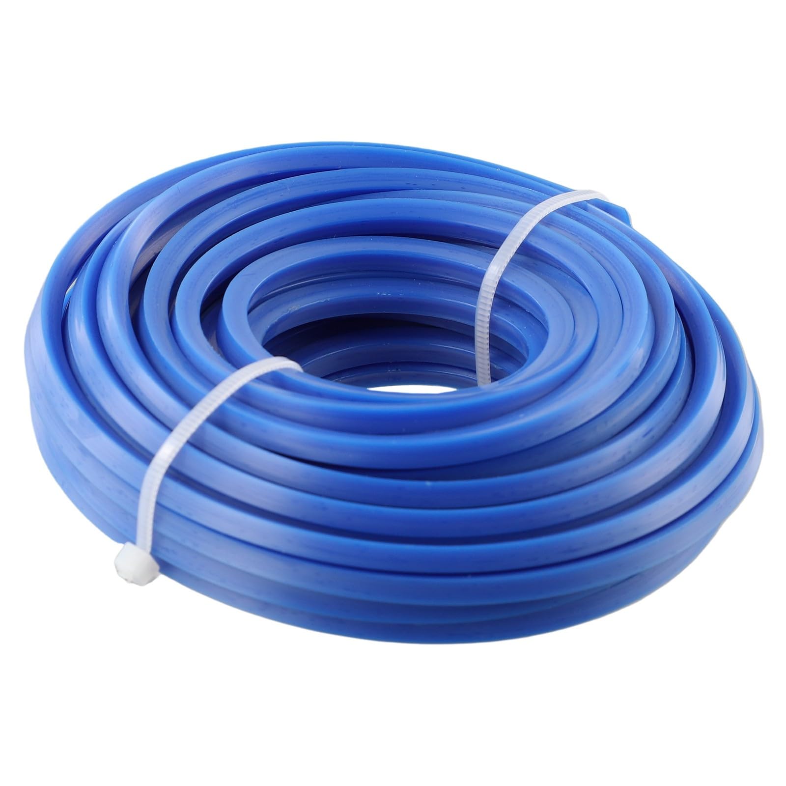 Hilo de nailon azul para cortacésped, 4 mm x 10 m, cuadrado, cuerda de repuesto para desbrozadoras eléctricas y desbrozadoras, accesorios para el cuidado del jardín, 1 rollo