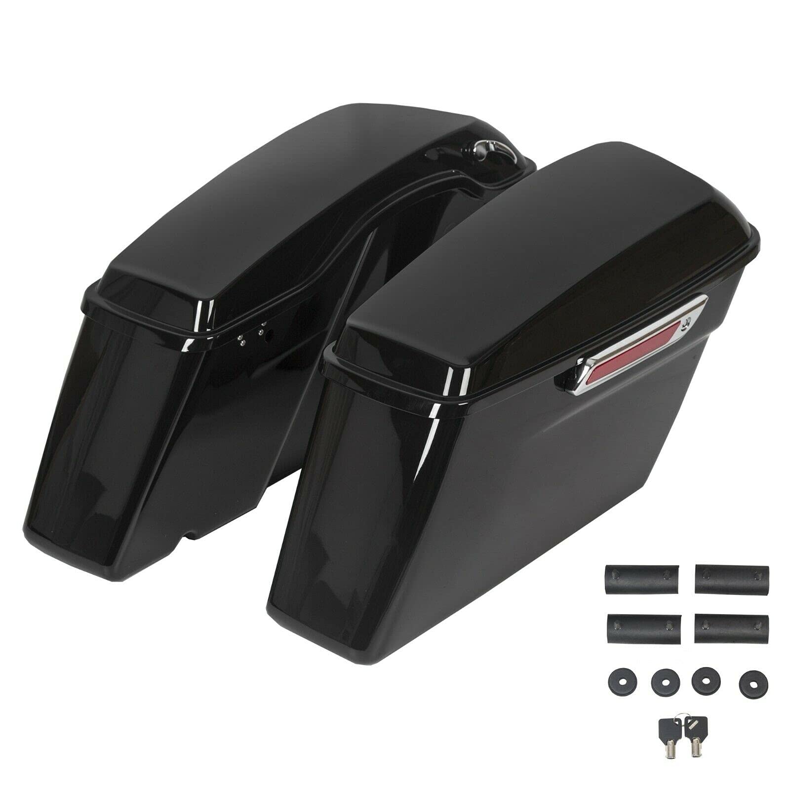 MgproNew Replacements Gloss Injection Hard Saddlebags Harley Touring Saddle Bag GNT56215506