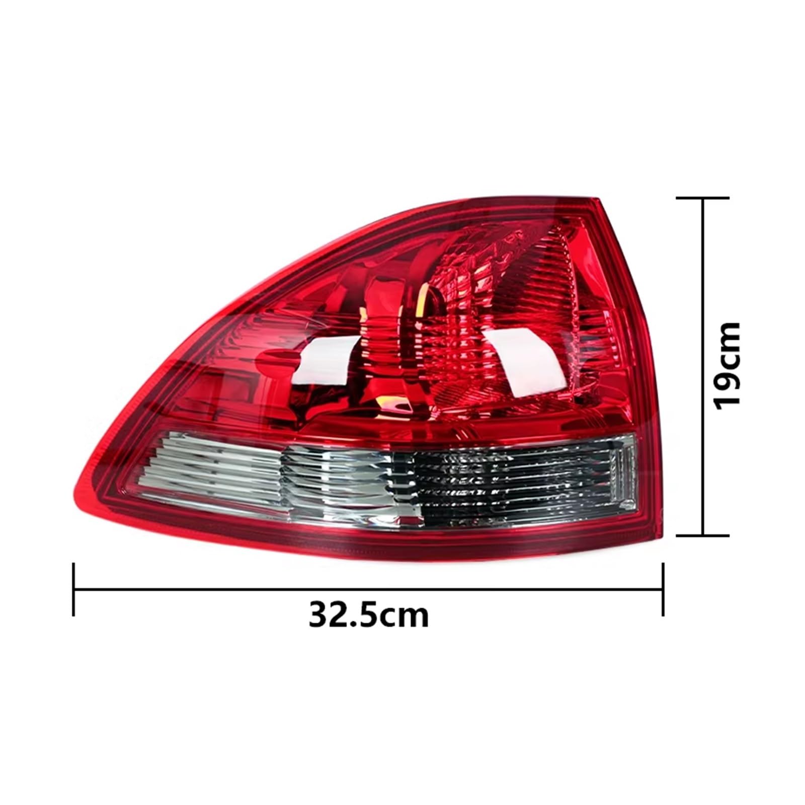 Coche Pilotos Traseros para Montero para Sport para Mitsubishi para Pajero Parachoques Trasero Coche Luz Trasera Freno Estacionamiento Advertencia Sin Bombilla(Exterior Izquierdo)
