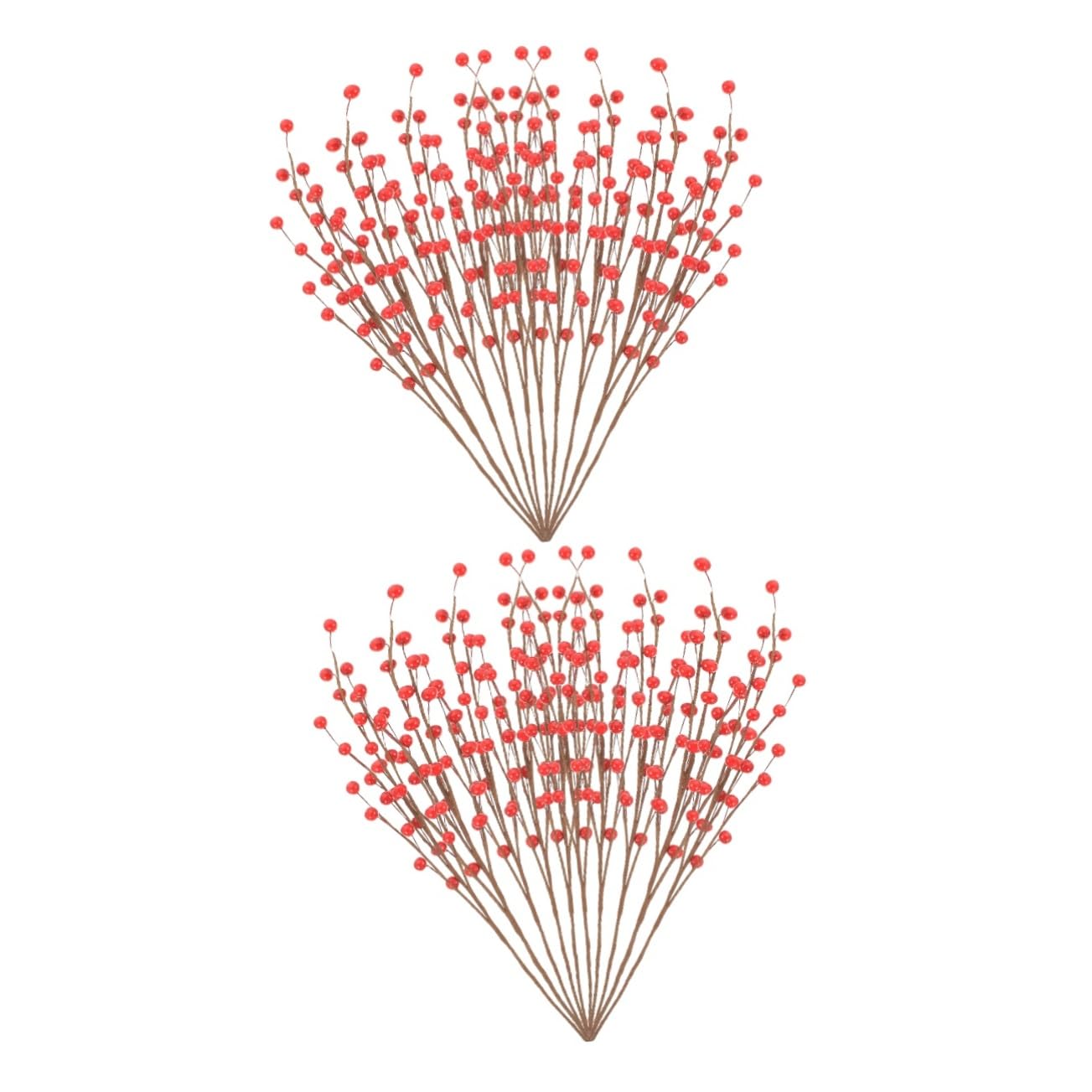 MAGICLULU 2 Set Ramo Di Bacche Rosse Decorazioni Invernali Bacche Natalizie Di Bacche Di Natale Imitazione Pianta Artificiale Rami Degli Alberi Per La Decorazione Schiuma 10 Pezzi*2