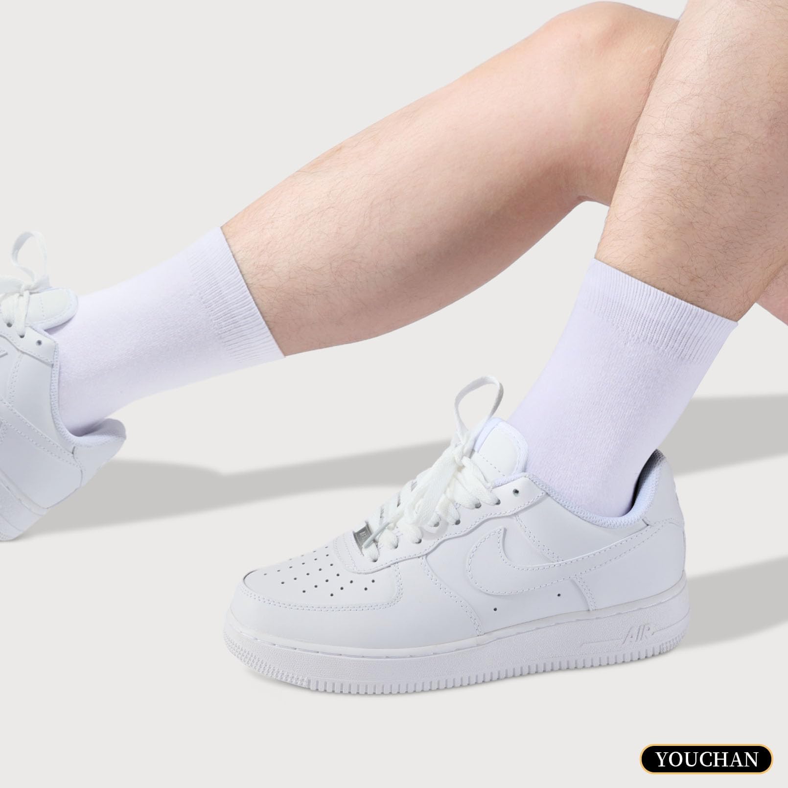 YOUCHAN 10 Paires de Chaussettes Pour Hommes Femme Classiques Confortable Respirantes Coton Chaussettes