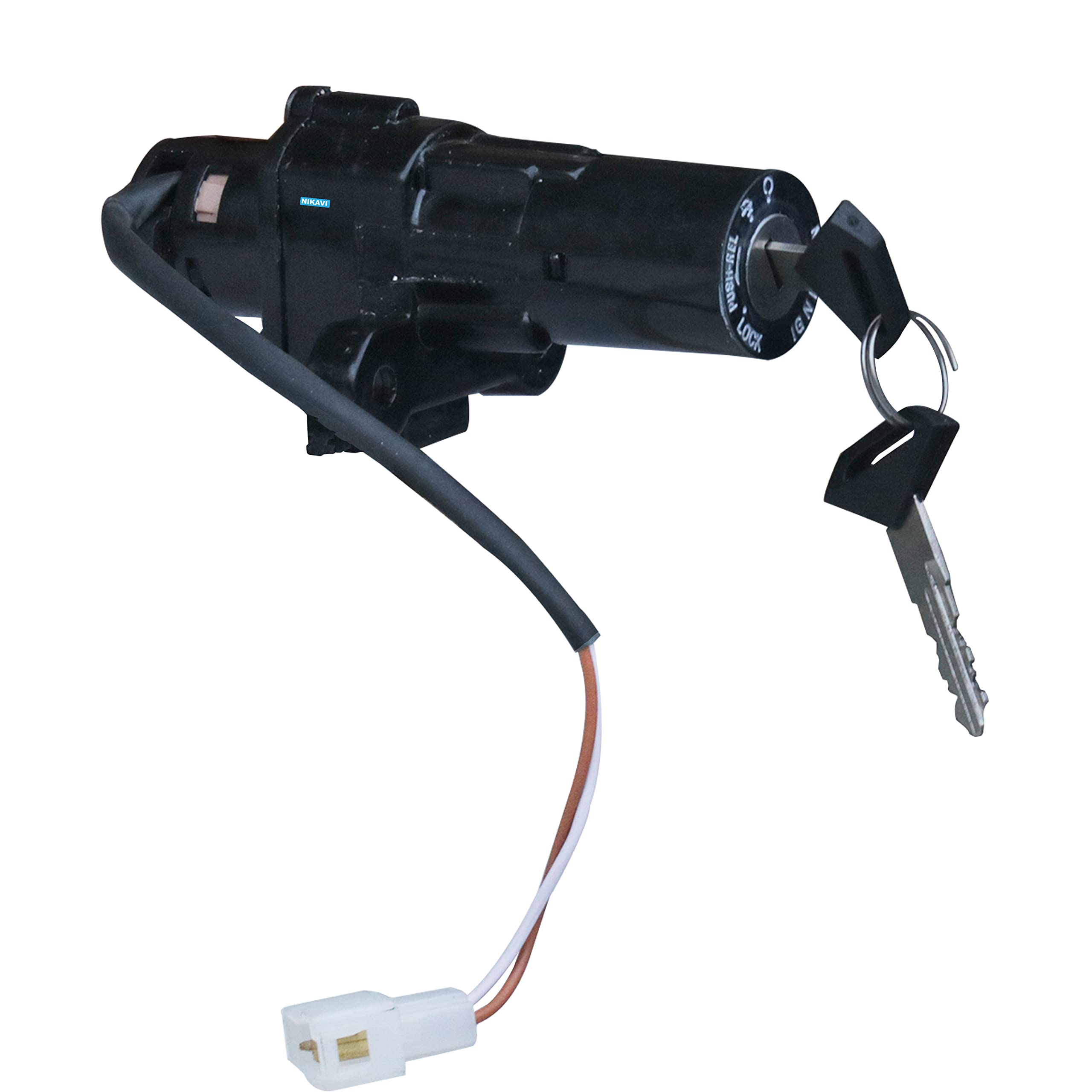 NIKAVI IGLCK04 Ignition Lock Set Compatible for Bajaj XCD / UG3(2W) / Pulsar 220 / Discover-100
