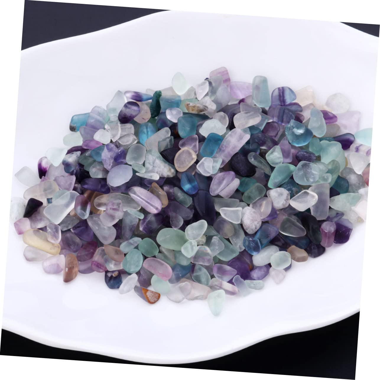 BESPORTBLE Fish Tank Hideout 500g Natural Crystal Fluorite Decor Stone Aquarium Accessory