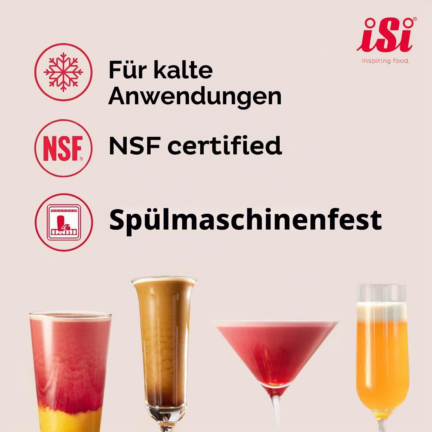 iSi 1790 Nitro Kaffeebereiter Edelstahl Rostfrei, 1 L, Kalt gebrühter Kaffee mit Stickstoff veredelt, Cold Brew Coffee Maker, Für Nitro Coffee, Tee und Cocktails, Spülmaschinengeeignet