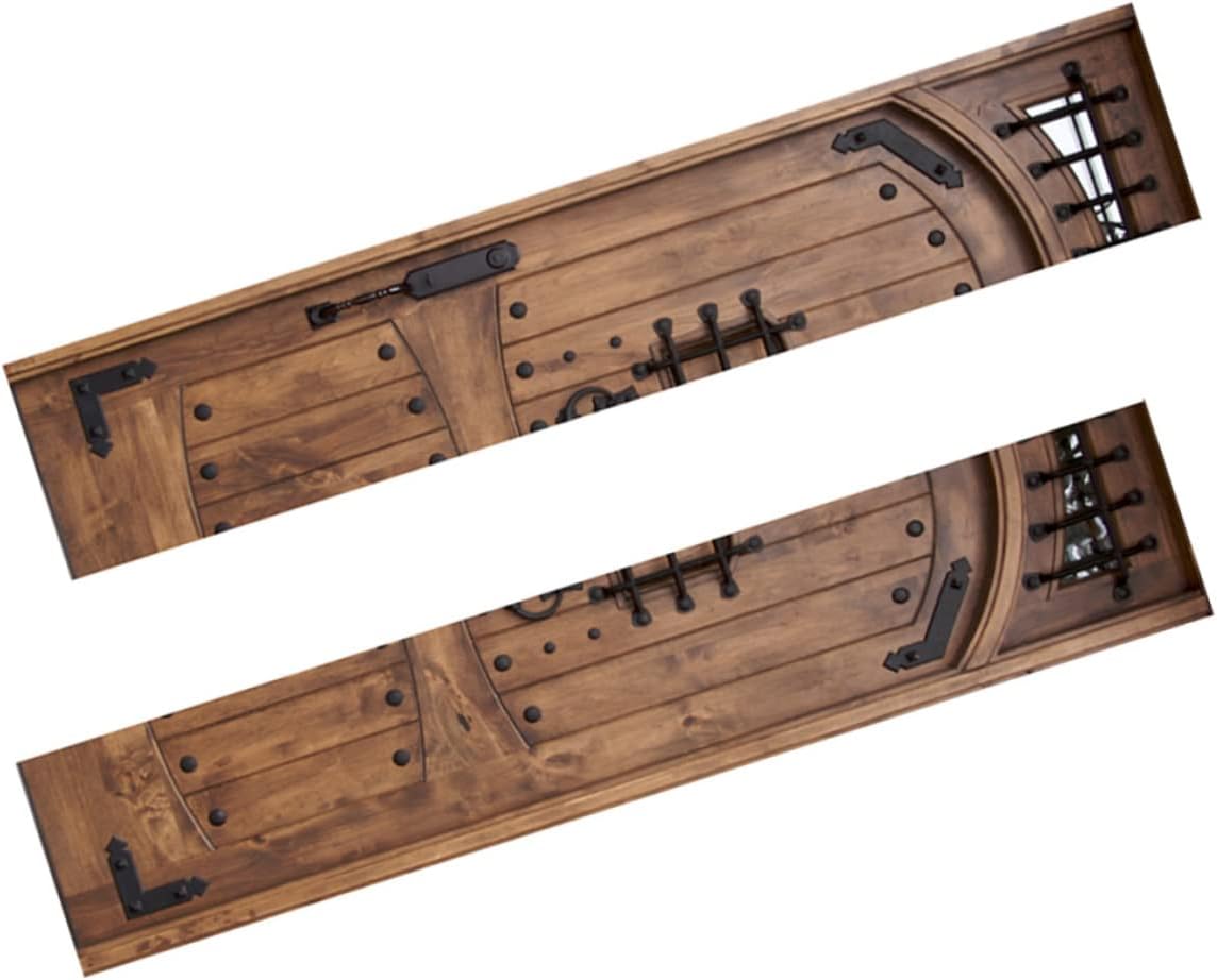 Refrigerator Skins 2pcs Door Sticker Flower for