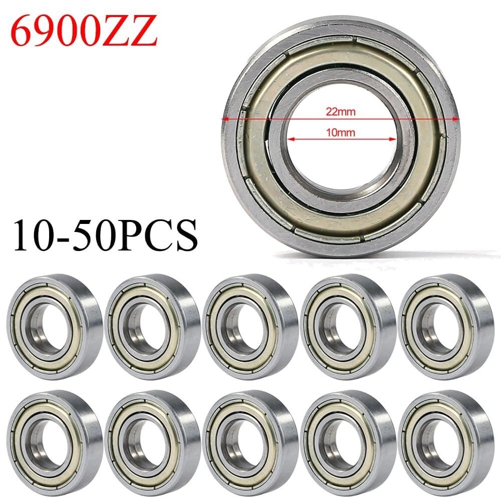 Rodamientos, 10-50 Uds rodamientos de bolas 685ZZ 625ZZ 688ZZ 626ZZ rígidos en miniatura for monopatín Scooter impresoras 3D,Durabilidad mejorada(6900ZZ,12PCS)