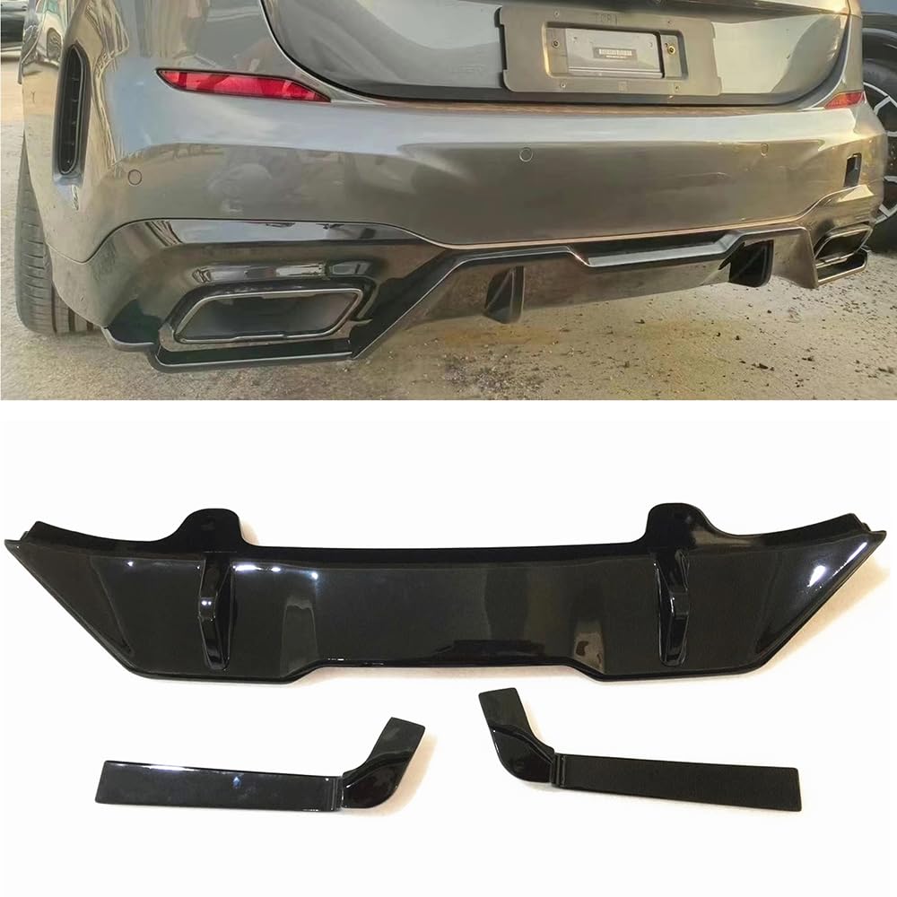 Diffuseur de lèvre arrière en ABS noir brillant pour BMW Série 2 F44