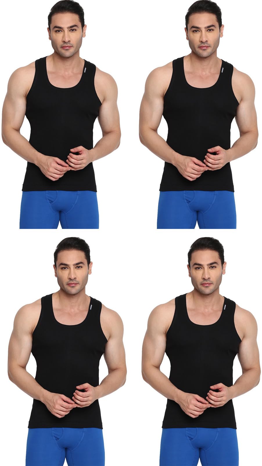 Men's Striped Regular Fit Vest (Colors-205-Derby-Black-4-90_Black-image-48