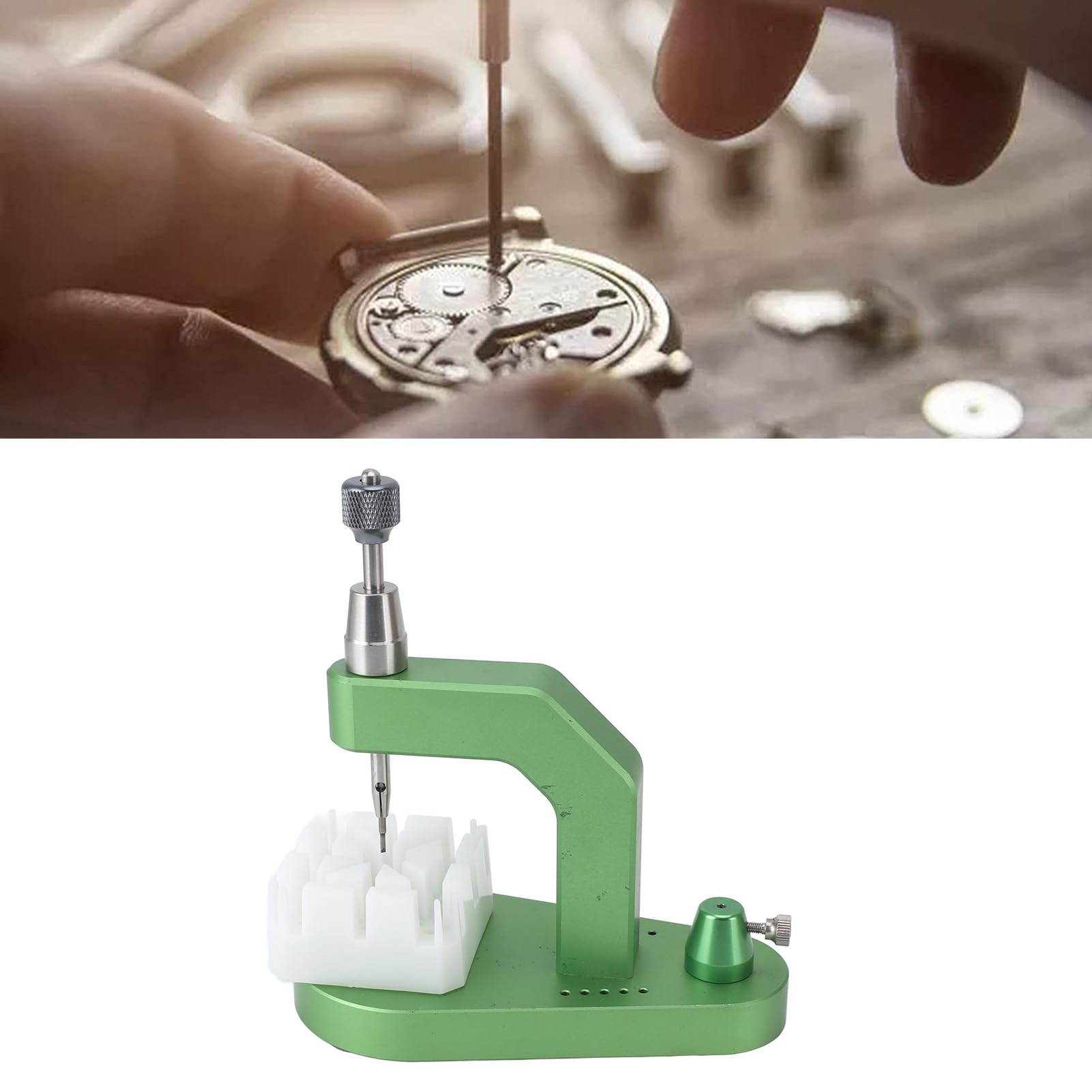 Greensen Kit de Herramientas de Eliminación de Eslabones de Reloj, Herramientas de Reemplazo de Pasadores de 16 Piezas Kit de Eliminación de Correa de Reloj para Reparación de Relojes