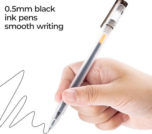 Miniatura 3 de M&G Paquete de 12 bolígrafos de gel negros de 0.020 in AGP12832