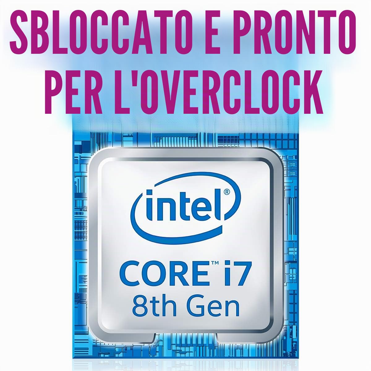 Intel Core i7 8700K Cpu Processore, 3.7GHz, Argento