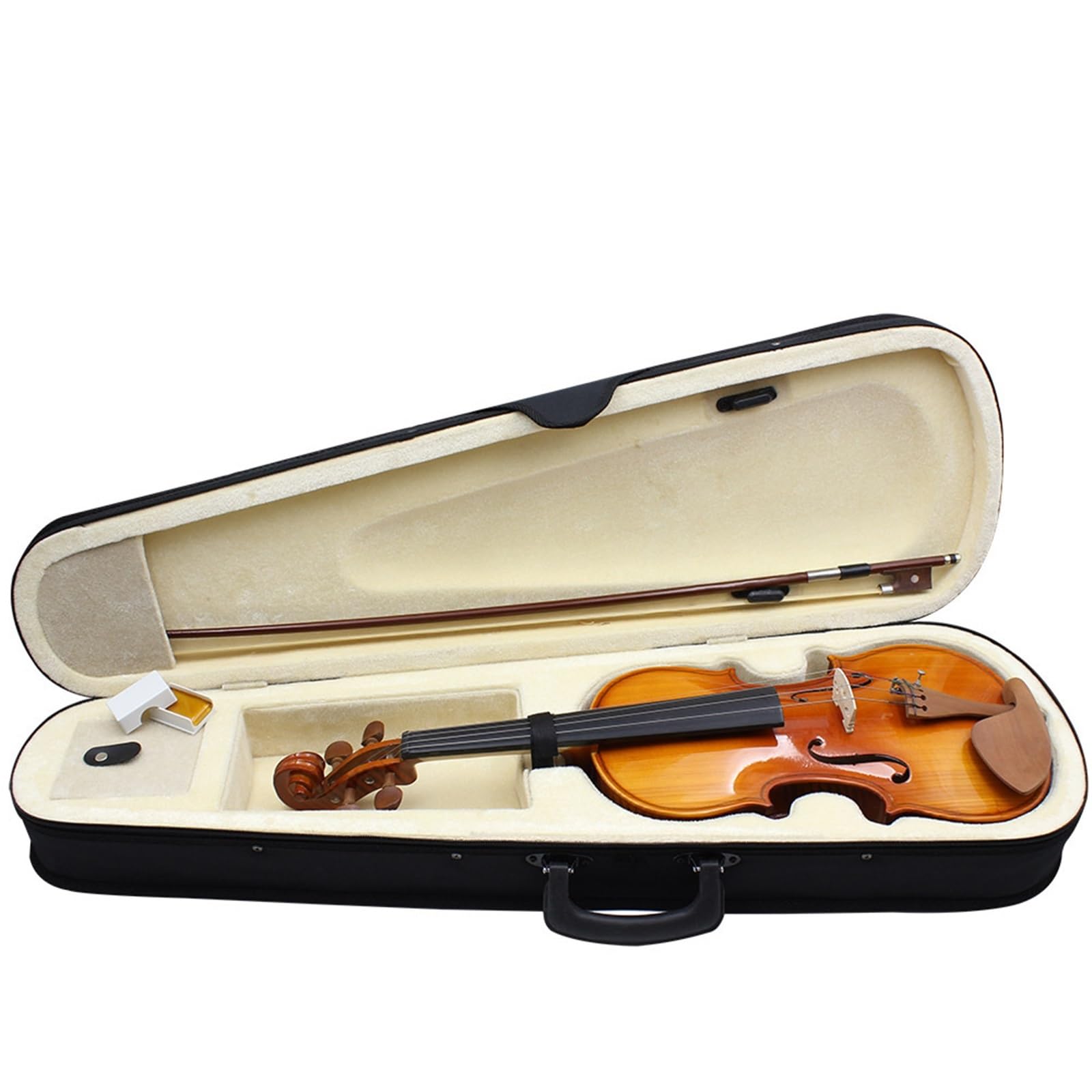 Violino Set Violino In Legno Massello Di Abete Rosso Livello Di Prestazione Pratica Per Principianti Violino Professionale(1/4 Matte)