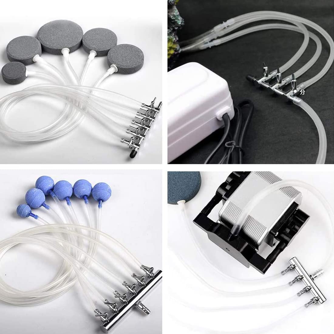 FUNAT Aquarium Air Control Valve, Aquarium Air Flow Control Lever Valve, Aquarium Distributor Fish Tank Splitter Pump Accessories, Fish Tank Air Flow Splitter