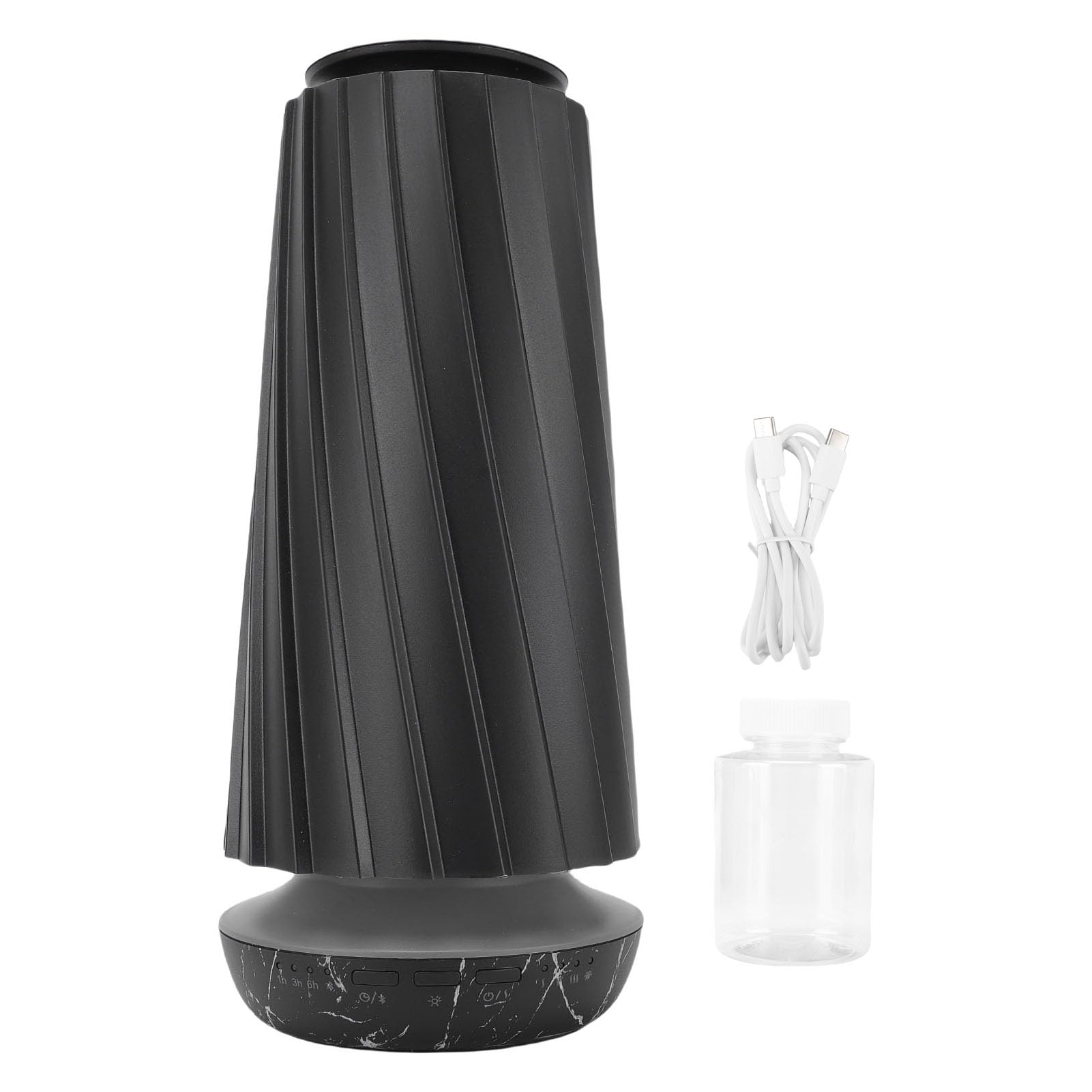 Pssopp Duftdiffusor, Diffusor für ätherische Öle, 100 Ml, Aromatherapie-Diffusor, Ultraschall-Kühlnebel-Luftbefeuchter für Hotel, Schlafzimmer, Büro, Nan (Black)