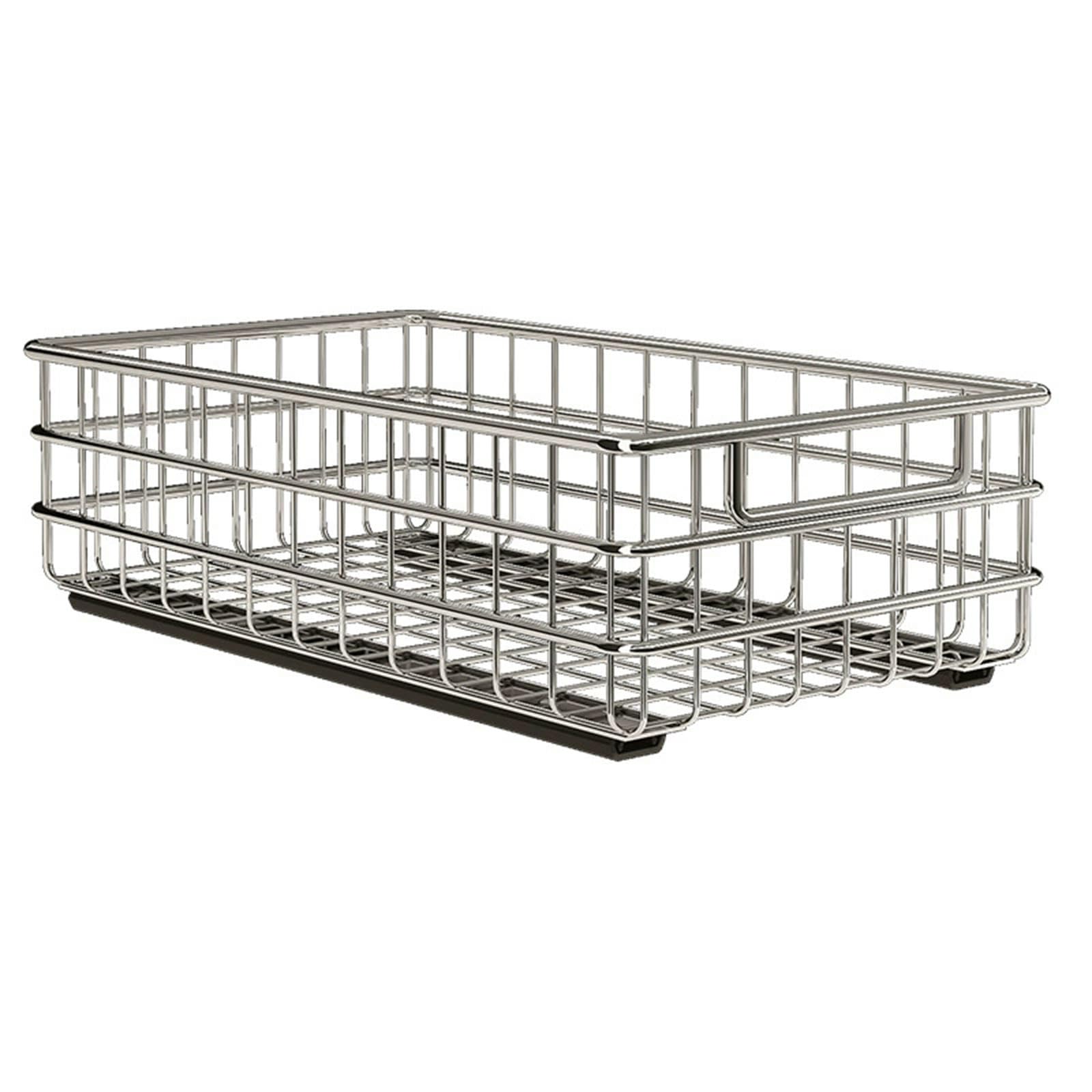 Armadietto estraibile in acciaio inox con cassetto scorrevole scorrevole silenzioso con cestello adesivo per cucina e bagno, soluzione salvaspazio