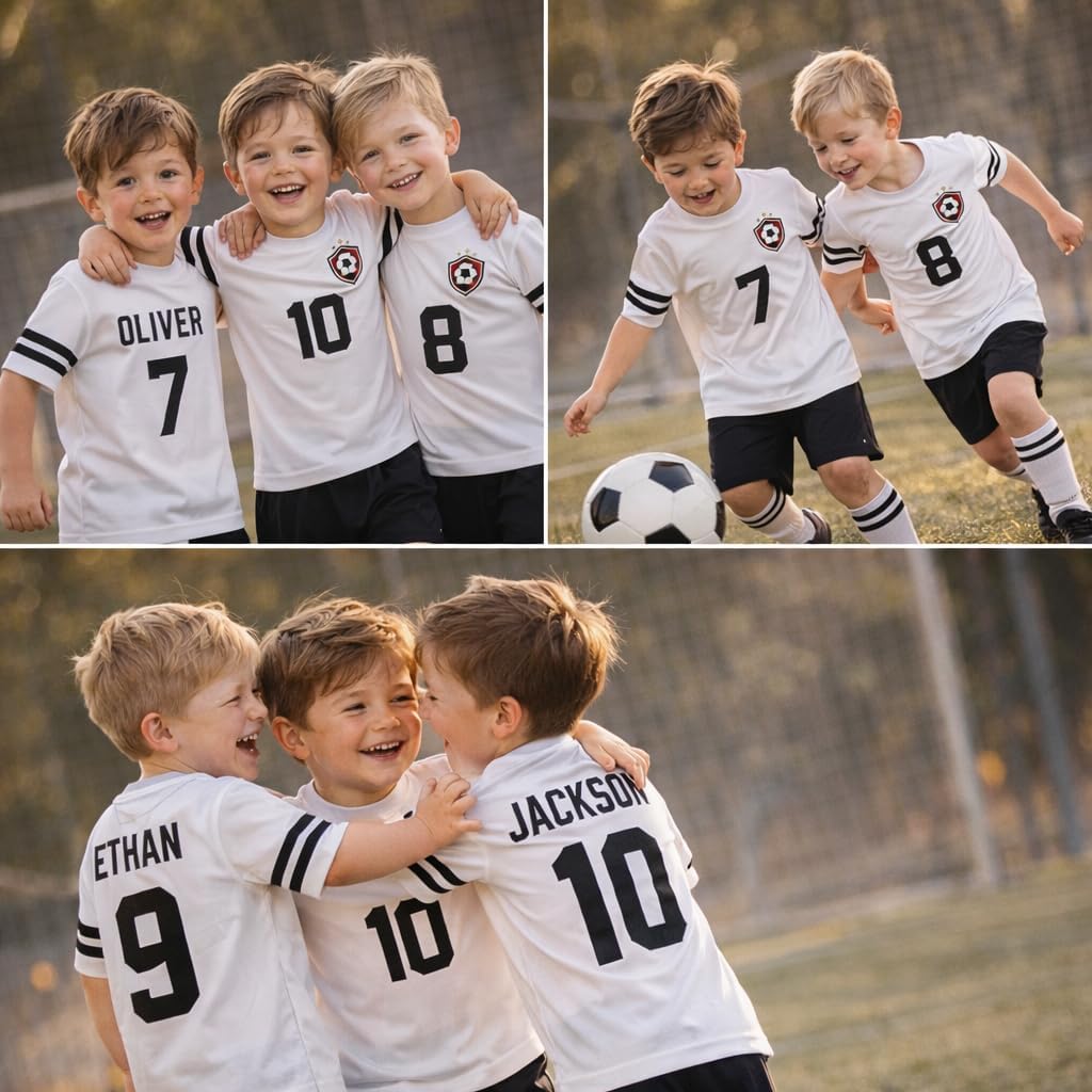 Customized Toddler Jersey Personalized with Your Name and Team Number (Black Solid, 1T)