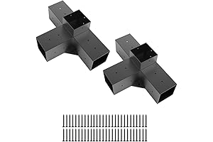 Pergola Brackets 4x4 (Actual 3.5x3.5), Pergola Hardware for Lumber Gazebo