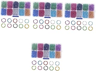 1000 Pcs Split Ring Circle Earrings Ornament Earrings Keychain Ring Earring Jump Rings Ring for DIY Jewelry Connecting Rings Multipurpose Jump Rings DIY Craft Jump Rings Aluminum